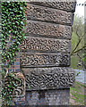 SP3677 : Carved vermiculation on voussoirs, Sowe viaduct, Willenhall, southeast Coventry by Robin Stott