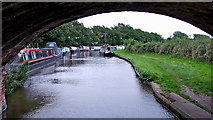 SJ9923 : Trent and Mersey Canal approaching Great Haywood in Staffordshire by Roger  D Kidd
