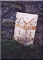 Old Milepost by the B6274, High Street, Gilling West