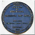 Commemorative Plaque on Gateway to Manchester Docks