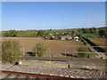 View from a Doncaster-Peterborough train - Lawn Lane, Creeton