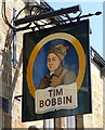 Sign for the Tim Bobbin Hotel, Burnley