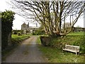 Approaching Ash Barton Manor from the south