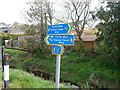 Ulster Way signs on the Newry Canal Towpath at Poyntzpass