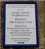 SU1868 : Redundant church information board, High Street, Marlborough by Jaggery