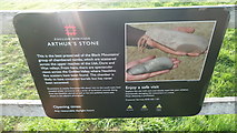SO3143 : Sign at Arthur's Stone (Dorstone) by Fabian Musto