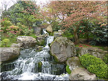 TQ2479 : The waterfall in the Kyoto Garden by Marathon