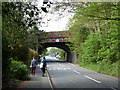 Disused railway route crossing Porthycarne Street