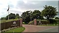 SK6153 : Entrance to Oakmere Park Golf Club by Chris Morgan