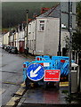 Ffordd droed ar gau/Footpath closed, Charles Street, Abertysswg 