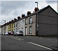 Houses at the eastern end of Charles Street, Abertysswg