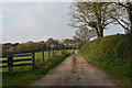 SW9742 : Driveway to Trevennen Farm by Simon Mortimer