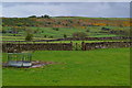 View across fields towards Eyam Edge from Foolow