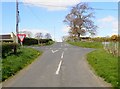 View across the Glen Road to Drumantine Road at Corgary Cross