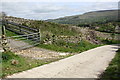 Gateway off farm road NW of Town Head Farm