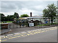 Main entrance to Goytre Fawr Primary School, Penperlleni