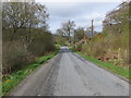 Road (B846) approaching its junction with the road from Gaur Bridge