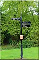 Signpost in Letham Glen