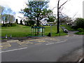 Maerdy View bus stop and shelter near Rhymney