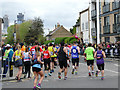 The marathon enters East Ferry Road