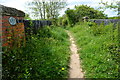 Footbridge over railway