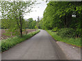 View down minor country road