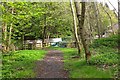 Path approaching Hollybush Road, Galashiels