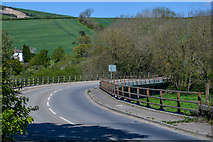 SS5628 : North Devon : Newbridge Causeway A377 by Lewis Clarke
