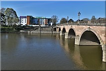 SO8454 : Worcester Bridge over the River Severn by Michael Garlick