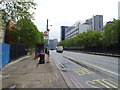 Bus stop and shelter on the A13