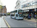 Tram replacement bus at Beastmarket Hill