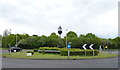 Roundabout with clocktower, B148 / B1036 junction