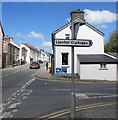 Llanfair Clydogau direction sign, Lampeter