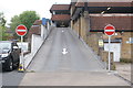 View of the ramp coming down from the multi-storey car park for the Blenheim Shopping Centre from Evelina Road #2