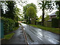 Rain falling on Clyde Road, Dorridge