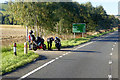 NO4856 : Bikers on the A90 by David Dixon