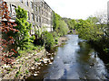 River Calder downstream from Carr Lane bridge