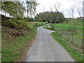 The end of the public road at Milton of Cluny