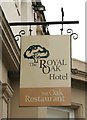 Sign for The Royal Oak Hotel, Alloa