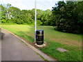 Combined litter and dog waste bin, Claremont, Newport