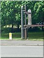 Level crossing gate support