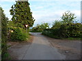 Road junction by New House Farm