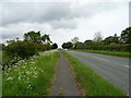 Path beside Wrexham Road (A550)