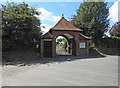 The entrance gate to Wells-next-the-Sea cemetery