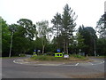 Roundabout on the A540 near Caldy