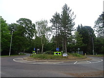 SJ2385 : Roundabout on the A540 near Caldy by JThomas