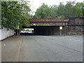 Low railway bridge over Green Lane 