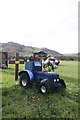 Tractor on the grave