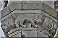 Great Bromley, St. Georges Church: Decorated period nave capital 2