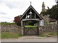 Lychgate at the entrance to Christ Church,  Llangrove, Herefordshire